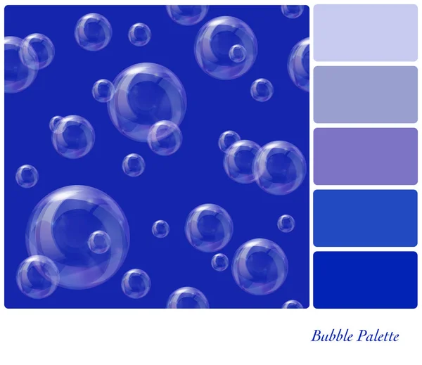 Palette Bulles de savon — Image vectorielle