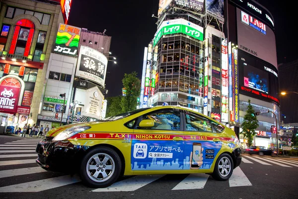 Taxicab jaune à Tokyo — Photo