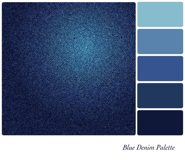 Blaue Jeans-Palette — Stockvektor