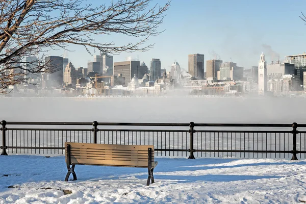 Centro de Montreal no inverno — Fotografia de Stock