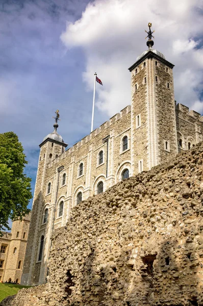 Biała Wieża Tower of London — Zdjęcie stockowe