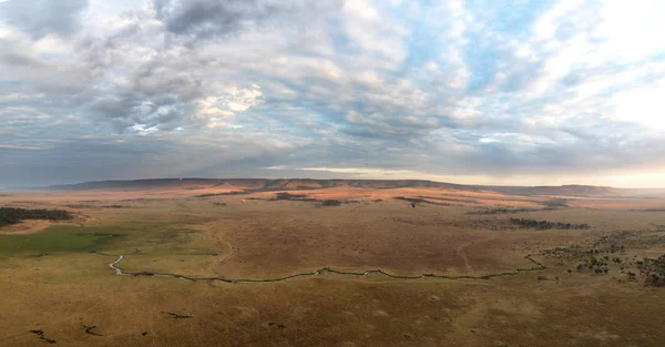 Masai Mara panorama za svítání — Stock fotografie