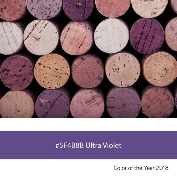 Ultraviolette Weinkorken Hintergrund — Stockfoto