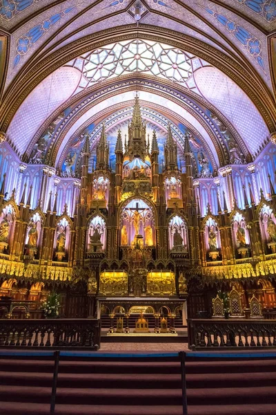 Interior of Notre-Dame Basilica — Stock Photo, Image