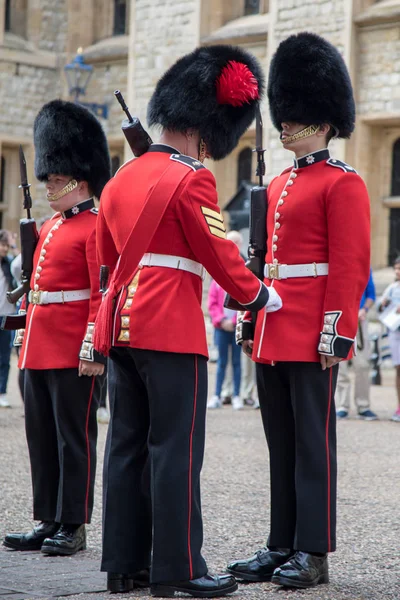 Londres Reino Unido Junio 2017 Queens Guard Desfile Torre Londres —  Fotos de Stock