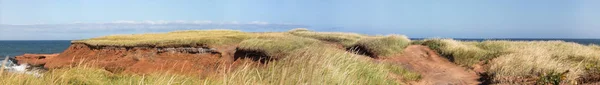 제도의 해안선에 파노라마 캐나다의 마들렌 Les Iles Madeine 바람에 흔들리는 — 스톡 사진