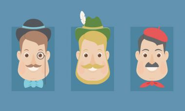 Ulusal çeşitlilik/kalıplaşmış: İngilizce, Almanca ve Fransızca menna