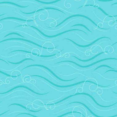Kesintisiz deniz/okyanus desen.