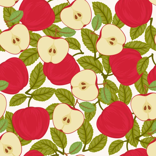 Άνευ ραφής apple μοτίβο — Διανυσματικό Αρχείο
