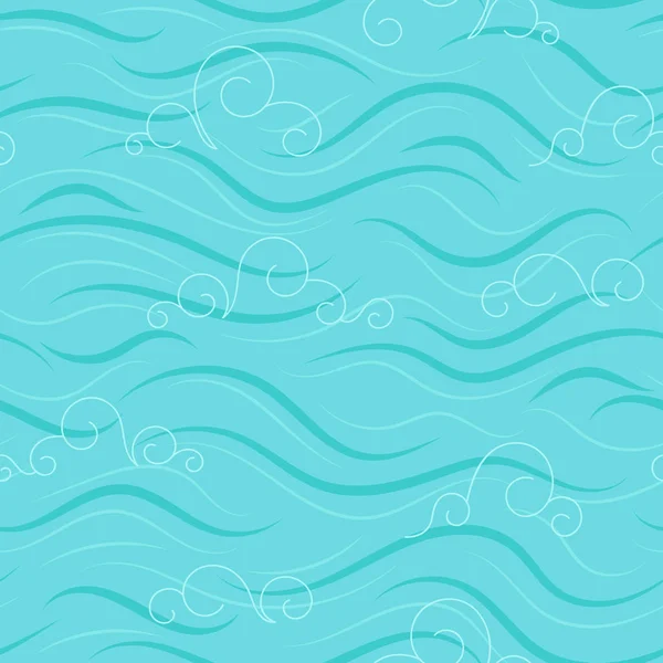 海/海のシームレス パターン. — ストックベクタ