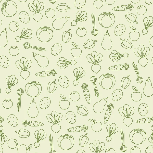 Άνευ ραφής λαχανικά μοτίβο — Διανυσματικό Αρχείο