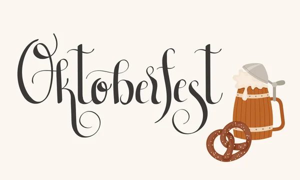 Handschrift "oktoberfest" — Stockvektor