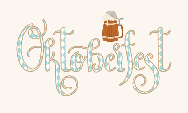 Letras de mano "Oktoberfest " — Vector de stock