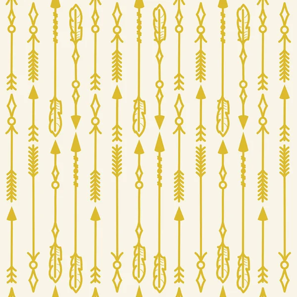 Gouden decoratieve pijlen — Stockvector