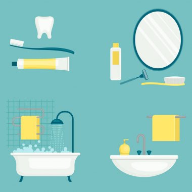 Kişisel Hijyen vektör çizim