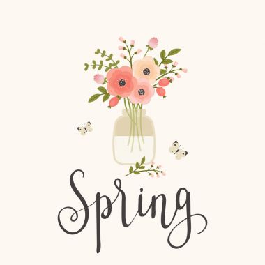 Bahar kavramı vektör çizim