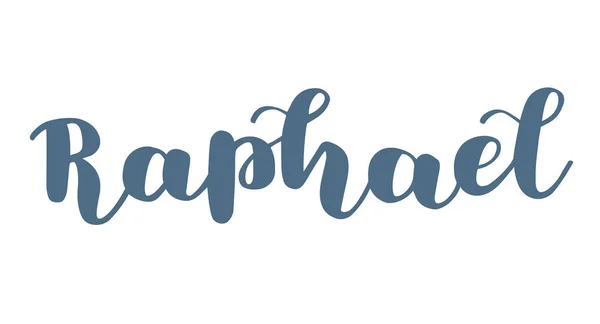 Orthographe Allemande Nom Masculin Raphael Lettrage Allemand Orthographe Deutsch Calligraphie — Image vectorielle