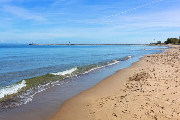 Hermosa playa en el Mar Báltico — Foto de Stock