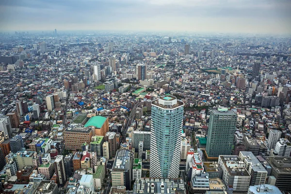 Letecký pohled na metropole Tokio z 60 patra Sunshine city mrakodrap, Ikebukuro — Stock fotografie