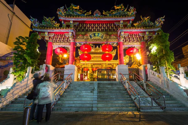 O Templo Kwan Tai em Chinatown distrito de Yokohama — Fotografia de Stock