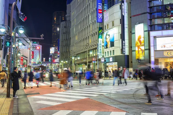 Tokyo, Japonya 'nın Shibuya bölgesinde yaya geçidi — Stok fotoğraf