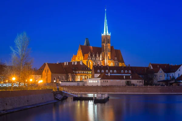 Arquitectura del casco antiguo de Wroclaw al atardecer —  Fotos de Stock