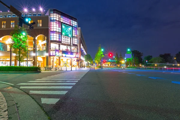 Panoráma města Jokohama v noci — Stock fotografie