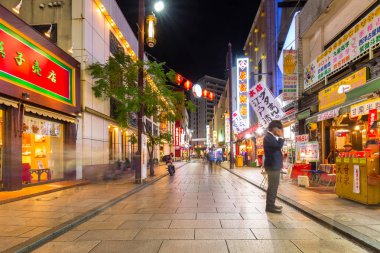 Yokohama Chinatown ilçe gece, Japonya