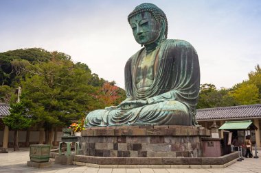 Kamakura büyük Buda anıtsal bronz heykeli