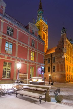 Gdansk, Polonya'nın eski şehir uzun lane