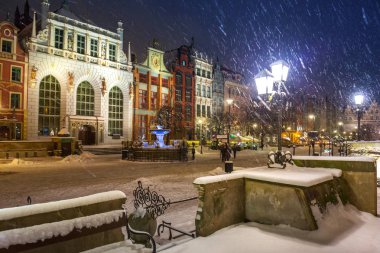 Gdansk, Polonya'nın eski şehir uzun lane