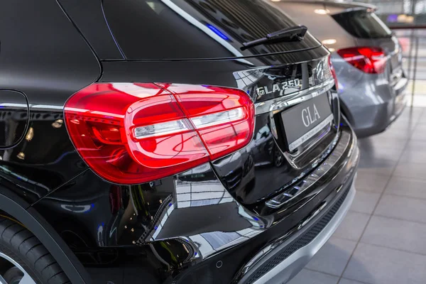 Mercedes GLA in the car showroom — Stock Photo, Image