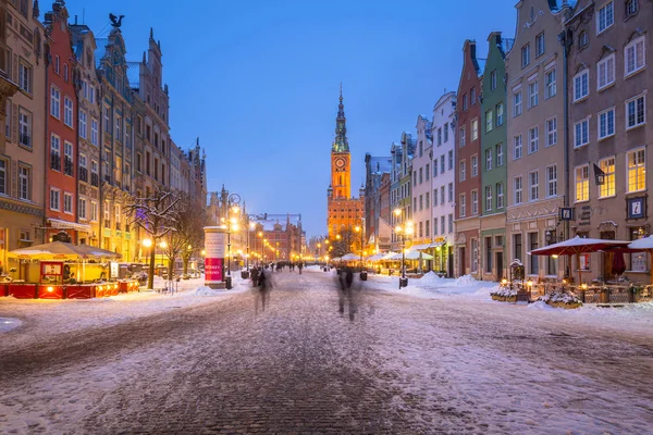 Historische Architektur der Altstadt in Danzig, Polen — Stockfoto