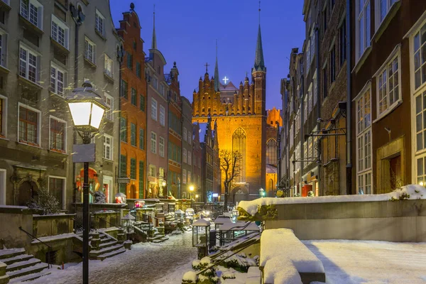 Mariacka street, Gdansk, Lengyelország — Stock Fotó