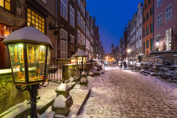 Mariacka straat in Gdansk, Polen — Stockfoto