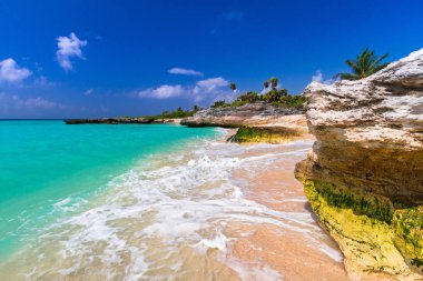 Bir Playa del Carmen Karayip Denizi sahilinde