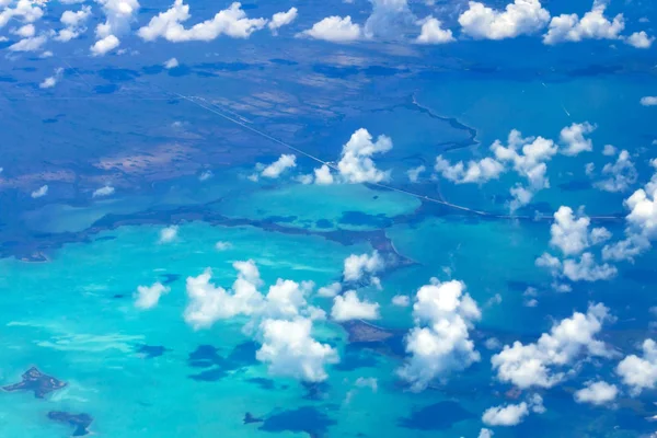 Vista aérea da ilha de Bahama — Fotografia de Stock