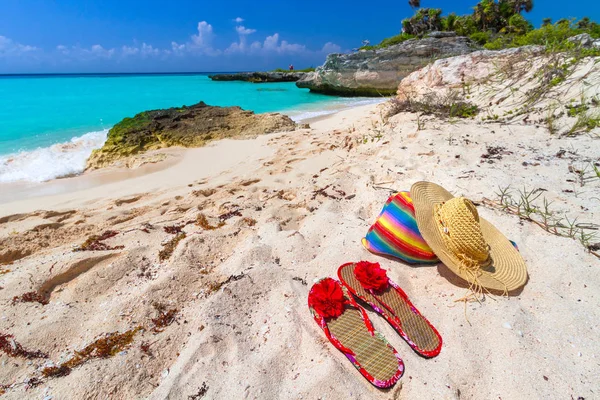 Vakantie in het Caribisch strand — Stockfoto