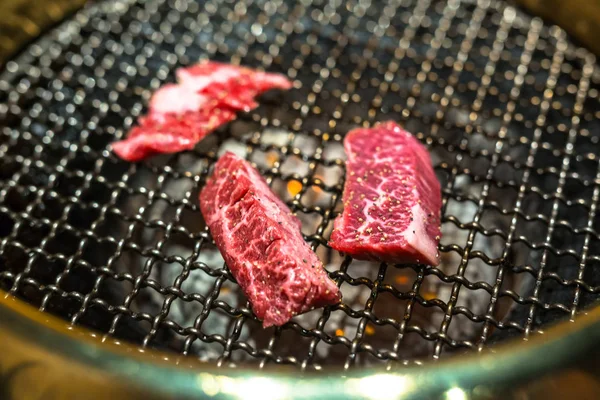 Carne barbecue in stile Yakiniku — Foto Stock