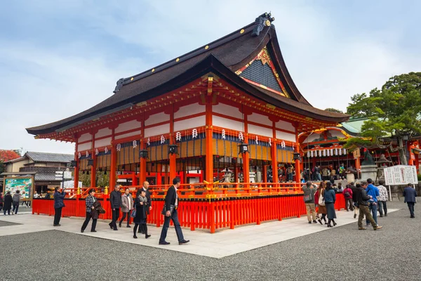 Boeddhistische tempel op Fushimi Inari jinja, Kyoto — Stockfoto