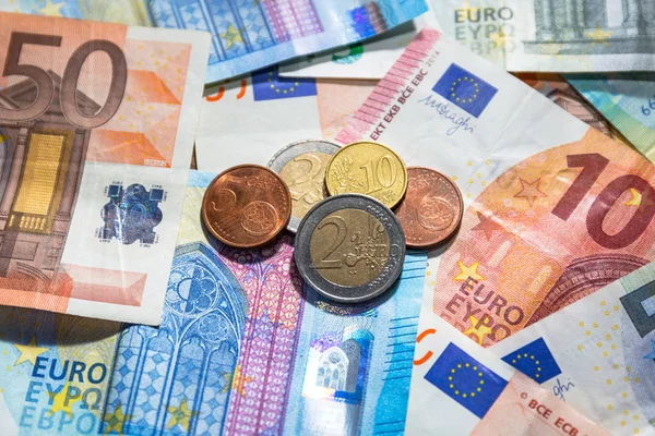 Euro money banknotes — Stock Photo, Image