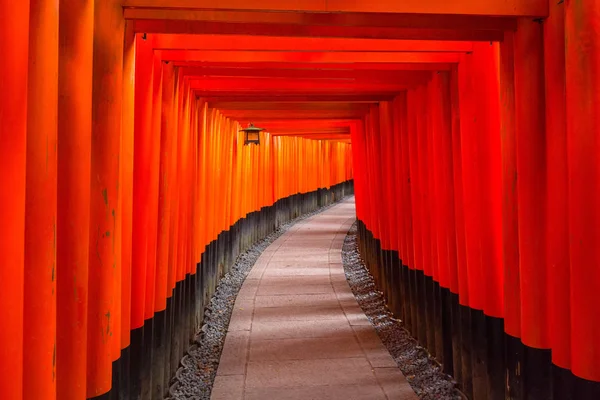 Miles de puertas torii en el Santuario Inari de Fushimi — Foto de Stock