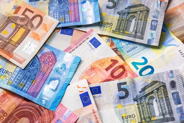 Euro money banknotes — Stock Photo, Image