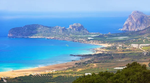 Praia de Falassarna bonita em Creta — Fotografia de Stock