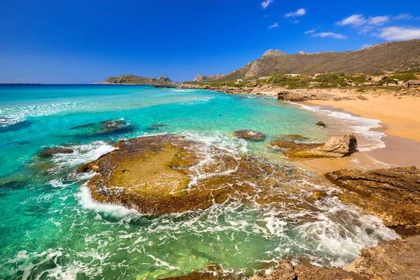 Beautiful Falassarna beach on Crete — Stock Photo, Image