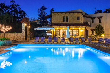 Girit Maleme şehirde Ledra Maleme otel mimarisi