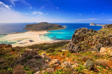 Girit Balos Beach şaşırtıcı sahne