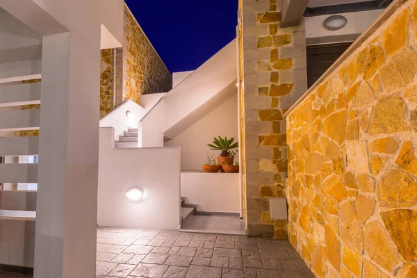 レドラ マレメ ホテルでクレタ島のマレメ町のアーキテクチャ — ストック写真