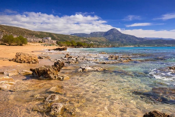 法拉斯阿姆海滩在克里特岛上的风景 — 图库照片