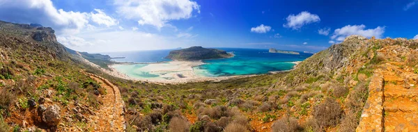 Panoráma a Balos beach, Kréta — Stock Fotó